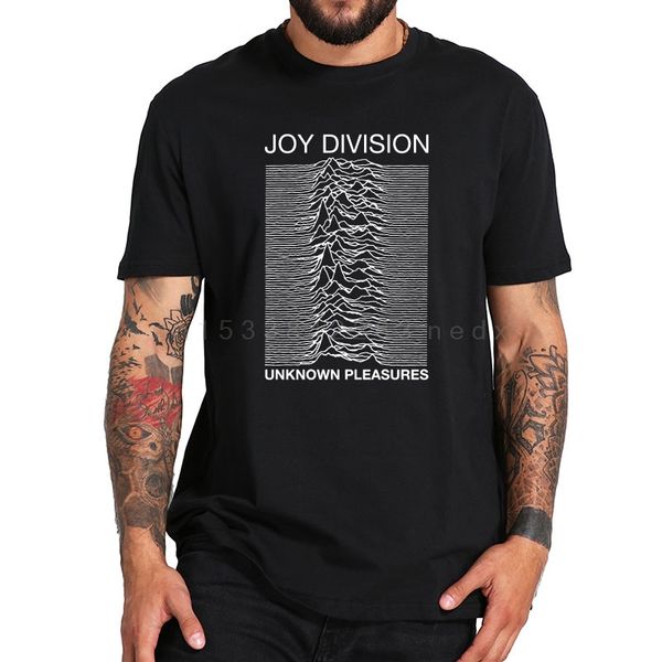 

joy division t shirt unknown pleasures post-punk tshirts homme hipster breathable crew neck camiseta eu size 100% cotton