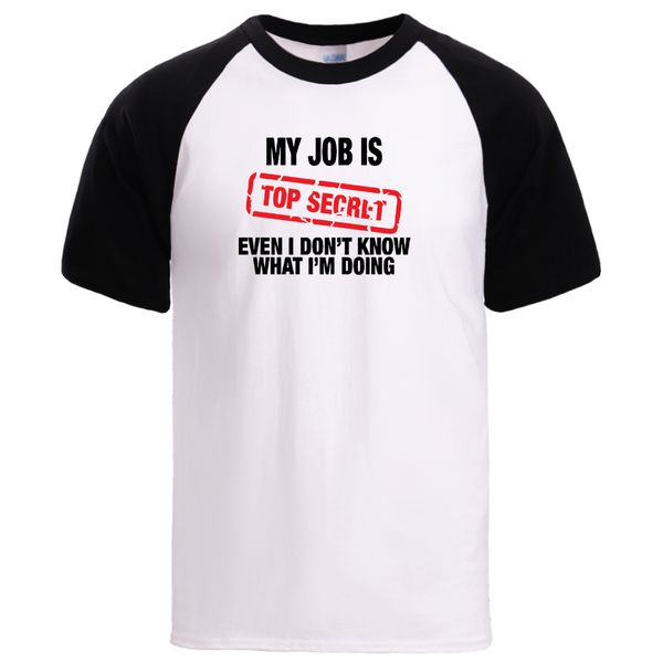 

my job is secre letter tshirts mens summer short sleeve sportswear tshirts man cool raglan sleeve round neck t shirts top