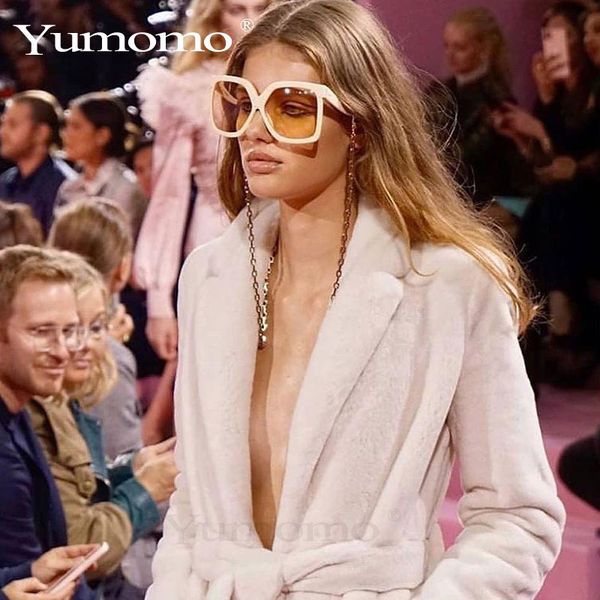 

sunglasses oversize square frame flat fashion women men retro sun glasses gafas uv400, White;black