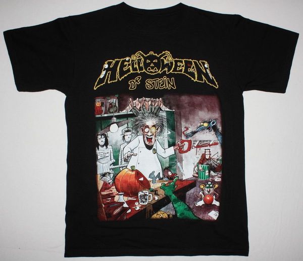 

helloween dr.stein'88 gamma ray masterplan iron saviour rage new black t-shirt streetwear tee shirt
