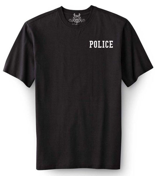 

new men's printed police funny custom graphic design cotton jersey fashion 2019 summer new men cotton print t shirt