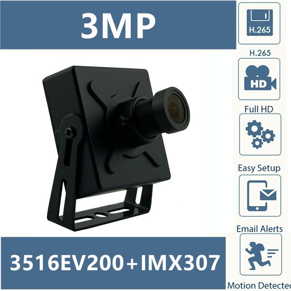 

3516e+sony imx307 ip camera 3mp 2304*1296 low illumination h.265 all color fisheye 2.8-12mm lens onvif cms xmeye audio 48v poe