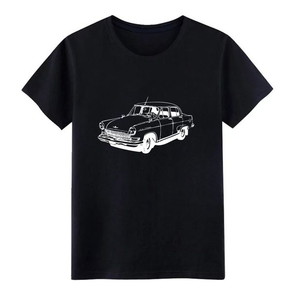 

men's gaz 21 volga t shirt designing short sleeve o-neck clothing crazy comical summer standard shirt