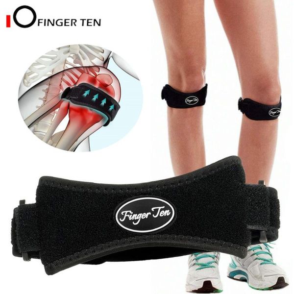 

new patella strap knee brace support for arthritis recovery for running hiking volleyball jumpers knee tendonitis, Black;gray