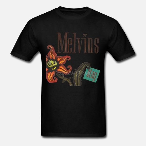 

melvins stag design crew neck mens cotton t shirts