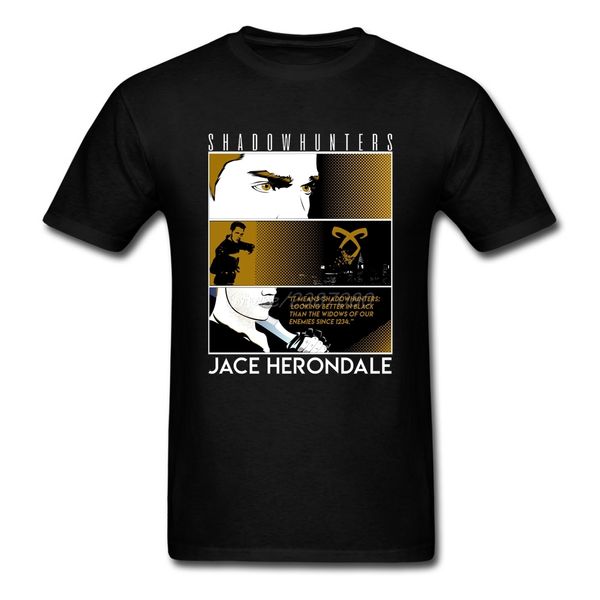 

shadowhunters t shirt big size short sleeve custom clothes pop crazy cotton men's shirts