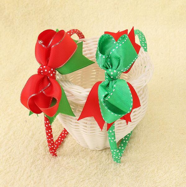 

hair accessories 100pcs dhl latest design kids band christmas headband sets, Slivery;white