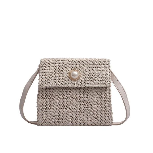 

ocardian handbag designer bead hand-woven straw bag women samll bags for summer travel handle bag ladies shoulder for girl j24