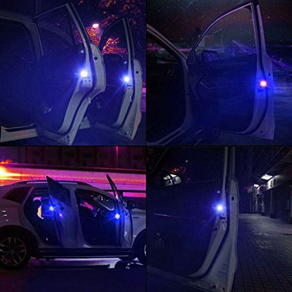 

2pcs road flares roadside flashing emergency led lights beacon with magnetic base for car and outdoor sports (blue) fit all cars