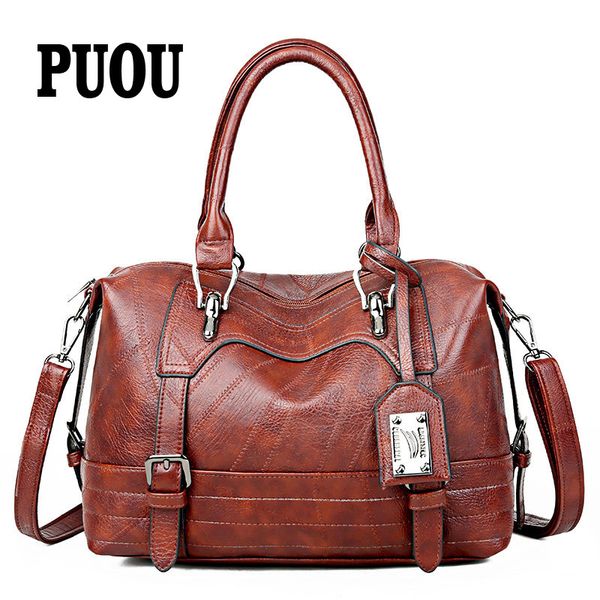 

женщины сумка 2020 новый год сбора винограда плеча мешок женщин сумки мягкая кожа pu crossbody женские сумки boston болса feminina