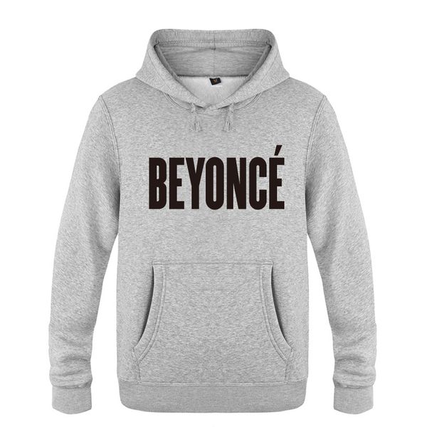 

music beyonce simple letter hoodies men 2018 men's pullover fleece hooded sweatshirts