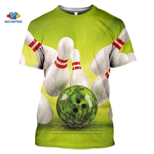 

popular sports bowling 3d men pullover summer 3d print shirts harajuku graphic comics men clothing