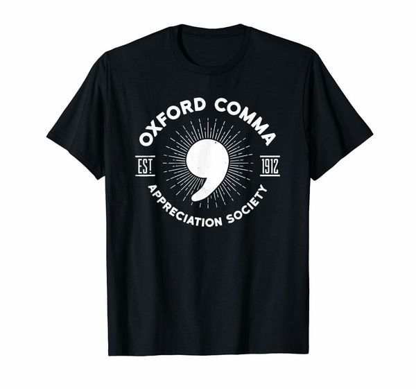 

oxford-comma appreciation society t-shirt classic unique tee shirt