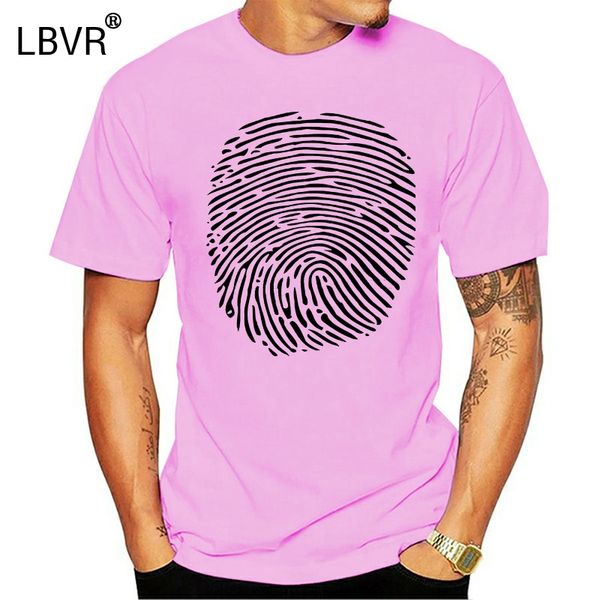 

2019 fingerprint t-shirt forensic science ink graphic tee