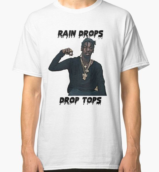 

rain drops, drop x migos mens white t shirt size s-2xl round collar short sleeve tee shirts tee