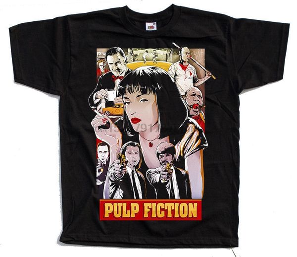 

pulp fiction v4 movie poster t shirt all sizes s to 4xl