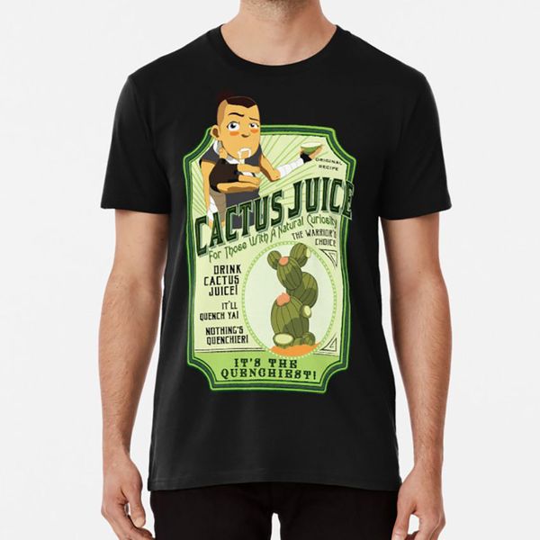 

drink cactus juice t shirt atla sokka cactus juice label vintage water tribe ad