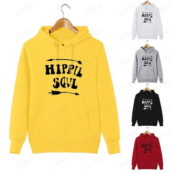 

hippie sovl women holiday hoodies autumn spring fall letters casual hooded pullovers, Black