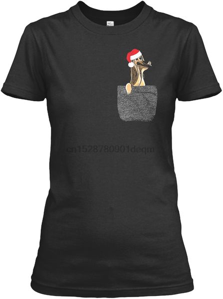 

men t shirt afghan hound dog santa hat in your pocke women t-shirt