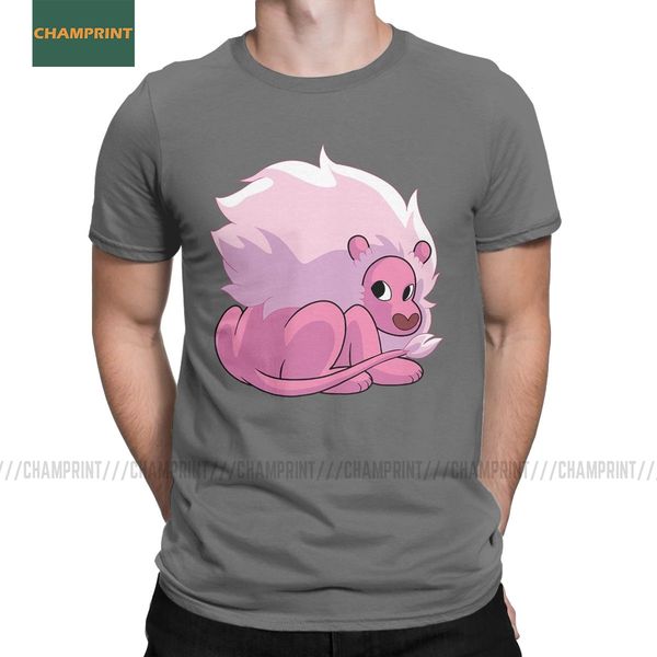 

men t-shirt lion steven universe funny pure cotton tee short sleeve cartoon gems crystal su emmy rebeca sugar pearl t shirt 6xl