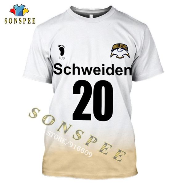 

volleyball boy costume haikyu anime summer 3d print shirts kawaii oversized plus size men clothing