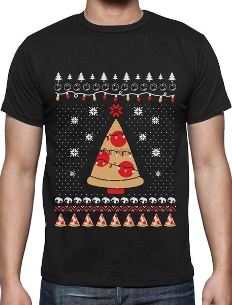 

pizza ugly christmas sweater funny xmas pizza tree t shirt gift idea