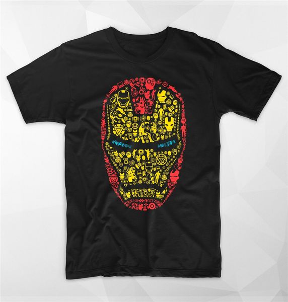 

iron man t shirt stark industries logo mask head tony stark latest new style tee shirt