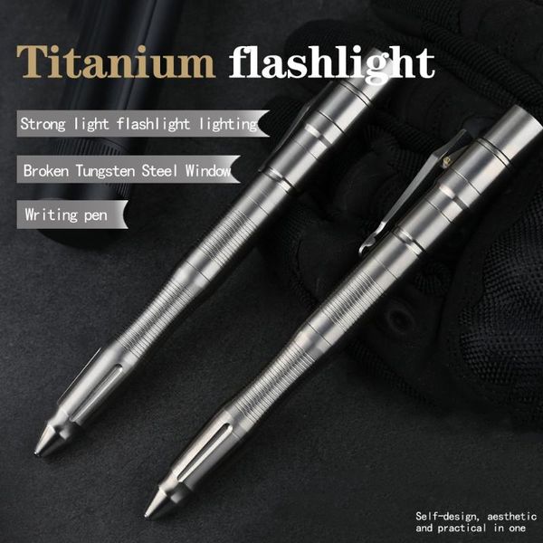 

tactical pen outdoor emergency titanium alloy high hardness broken window tool pen
