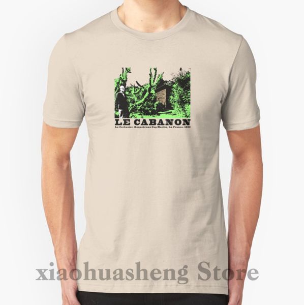 

100% cotton o-neck men t shirt custom printed t-shirt le corbusier cabanon vintage architecture t shirt women tshirt