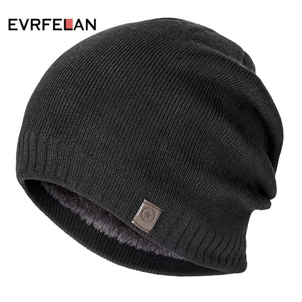 

beanies evrfelan fashion men knitted winter hat beanie hats for women thick warm male skullcap knit designer bonnet gorro unisex