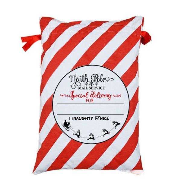 

christmas gift bags large heavy canvas santa sack drawstring bag with reindeers santa claus xmas hat