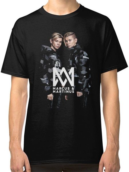 

marcus and martinus men's black t-shirt slogans customized tee shirt