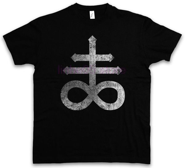 

new men t shirt short sleeve fitness active leviathan cross satanism symbol male t shirt cotton soft print