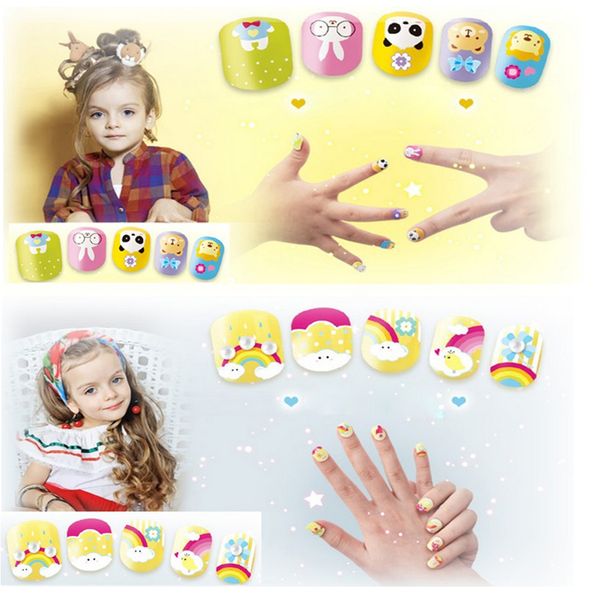 

girl art manicure studio kit playset - nail beauty glitter sticker decals toy for kid children xmas gift