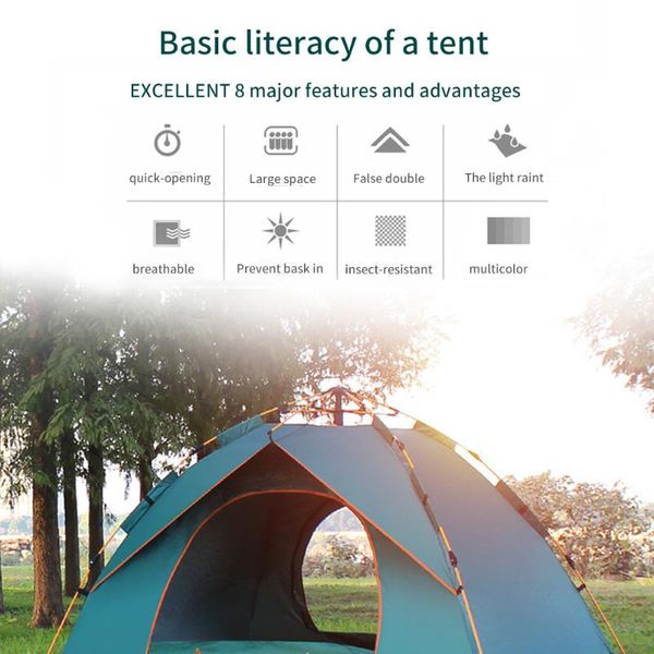 

tents and shelters camping outdoor 1-2 people traveling tent automatic anti-mosquito insect-proof ventilation hiking equipment