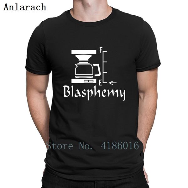 

пустой кофейник богохульство футболка прохладный хлопок летний стиль печатный круглый воротник fit kawaii basic рубашка