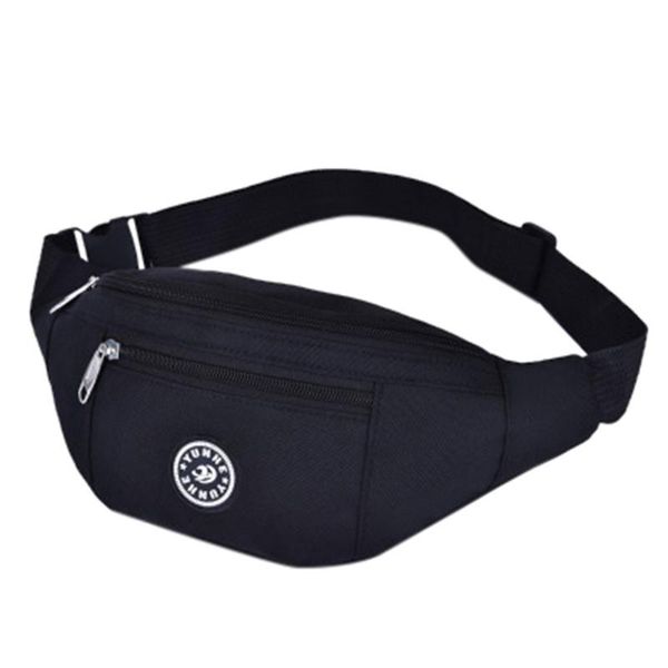 

waist bag fanny pack for men women chest bags canvas kidney belt bag zipper sports harajuku purse bananos mujer cintura #t2p