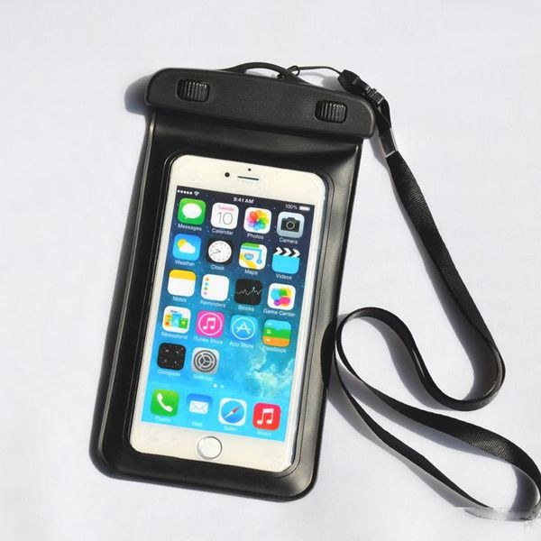 

waterproof case bag pvc protective universal phone bag pouch for diving swimming for surfing water rafting up to 6.5 inch