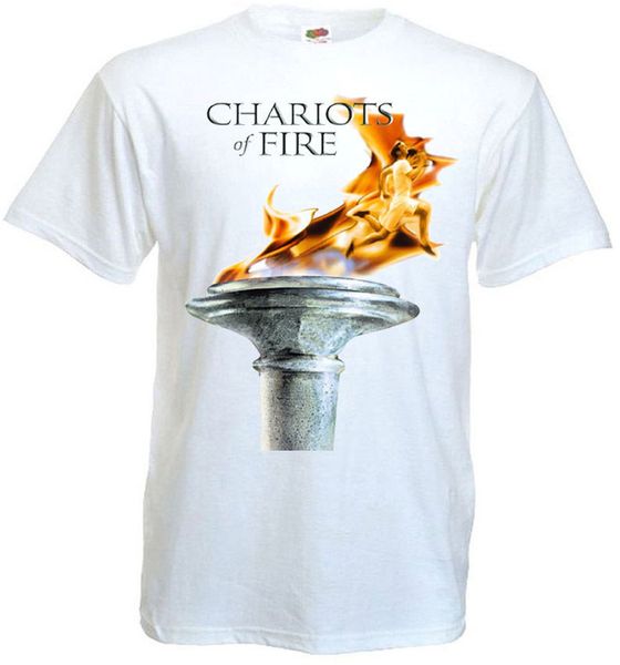 

chariots of fire movie poster t shirt white all sizes short sleeves new fashion t-shirt men clothing