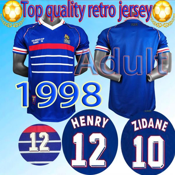 

98 99 retro zidane jerseys jorkaeff henry trezeguet soccer french griezmann pogba football shirt giroud kante maillot foot camiseta 06 07, Black;yellow