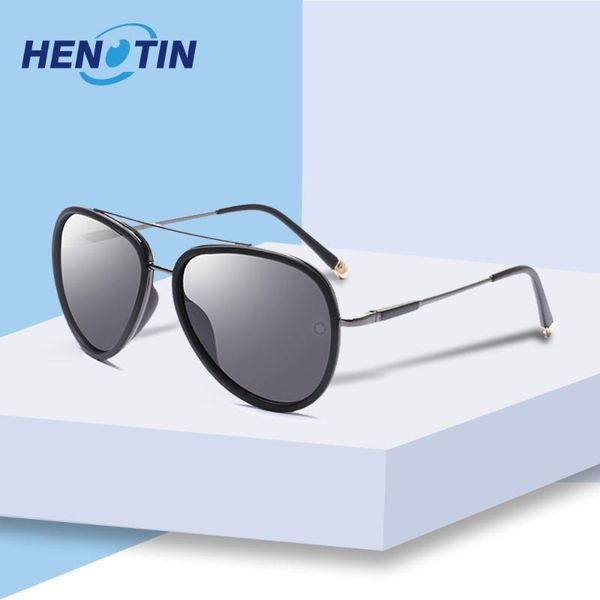 

henotin 2020 новая мода uv400 поляризованных солнцезащитных очков мужчины женщины марка дизайнер поляризованные классический солнцезащитные, White;black