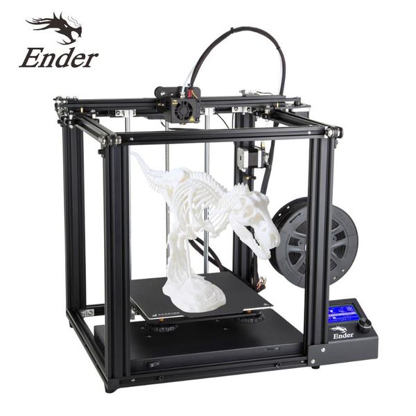 

creality 3d ender-5 3d printer diy kit max 180mm/s aluminum profile support resume printing with 8gb tf card & pla filament 200g