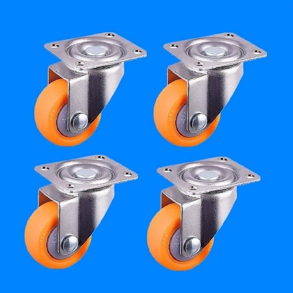 

32mm / 1.25inch 17kg nylon swivel casters wheels for trolley flight case furniture 4pcs set
