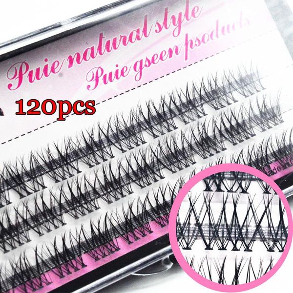 

black individual cluster mink eye lashes 0.07 thickness c curl 3 rows premade volume fan lashes grafting fake false eyelashes