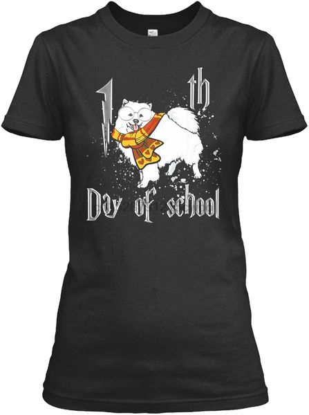 

men t shirt 100th day of school samoyed dog tshirt f women t-shirt