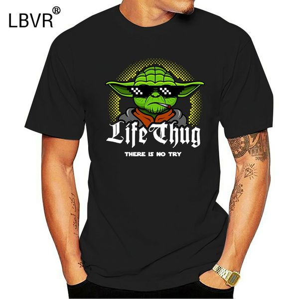 

yoda t shirt men male design short sleeve life thug