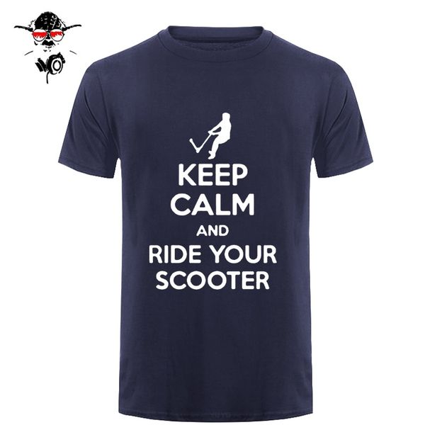 

марка одежды успокойся и ваш scooter толчок удар смешная футболка tshirt мужчины хлопка с коротким рукавом футболки лучшие camiseta