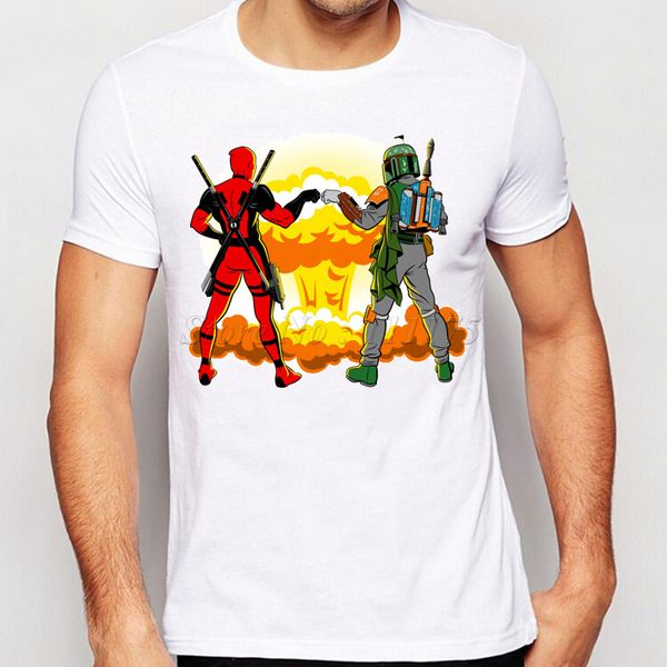 

2019 new cartoon brother fist printed t shirt popular men's short sleeve tees