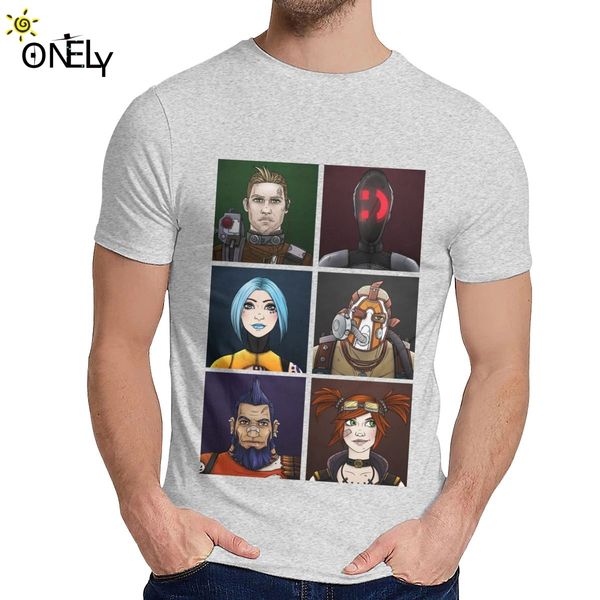 

borderlands 2 hunters gamer fanart krieg t shirt leisure round collar new design men natural cotton plus size t-shirt