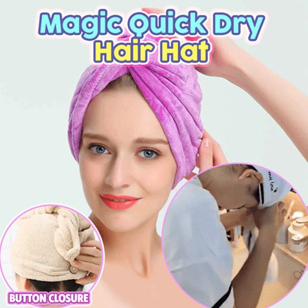 

shower caps magic quick dry hair hat women bathroom super absorbent microfiber bath towel cap towels
